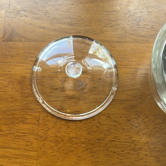 Glass tea pot with handle clear vintage style - Picture 4 of 7